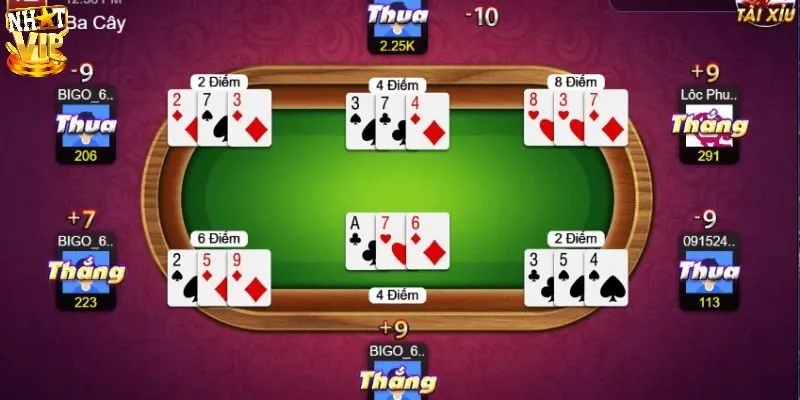 Hướng dẫn chơi ba cây trực tuyến chi tiết từ A - Z